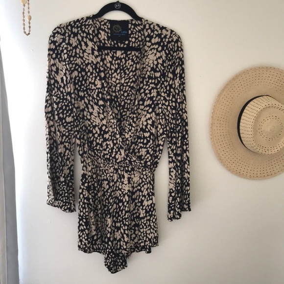 Blue Life / Planet Blue animal print Romper - Picture 1 of 3